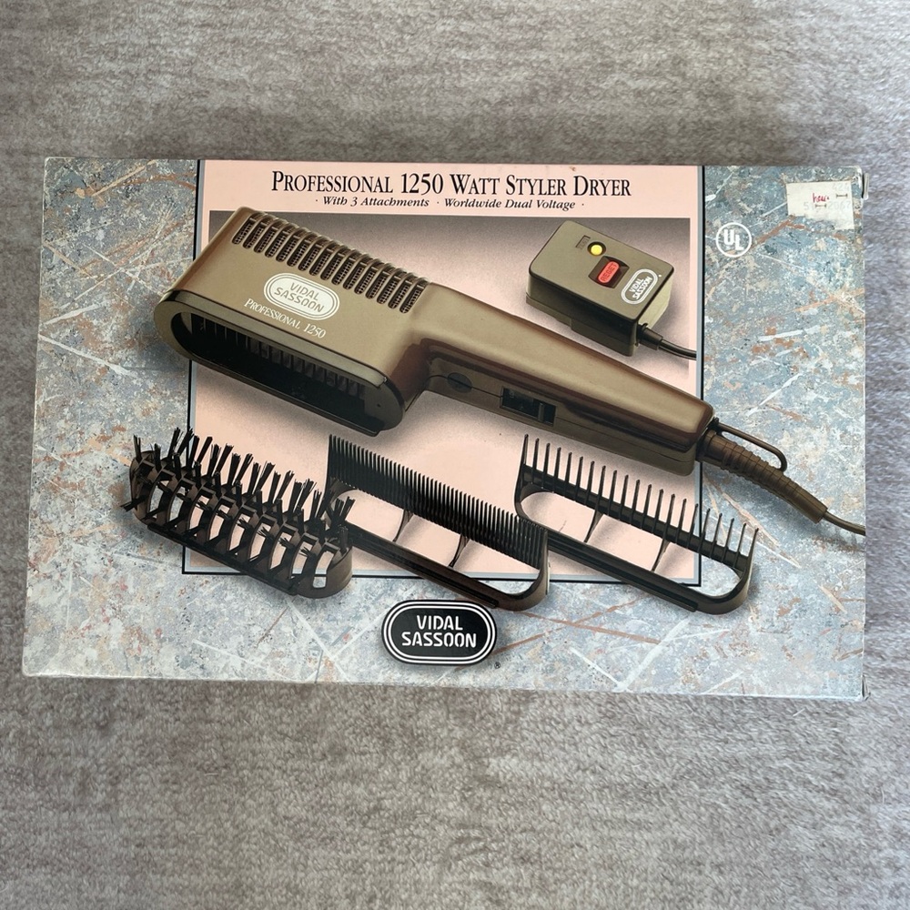 Vintage Vidal Sassoon Professional 1250 Watt Hair Styler Dryer VS-540 Brand New